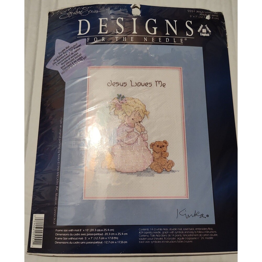 Designs For The Needle Signature Series Jesus Loves Me Cross Stitch Kit‎ 5551